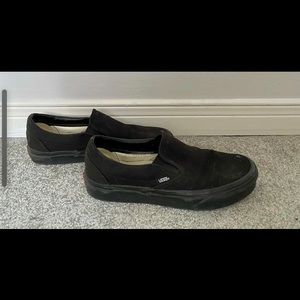 Black Slip On Vans